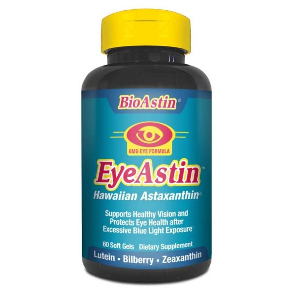 EyeAstin - Astaxanthin - 60 soft gel tablets