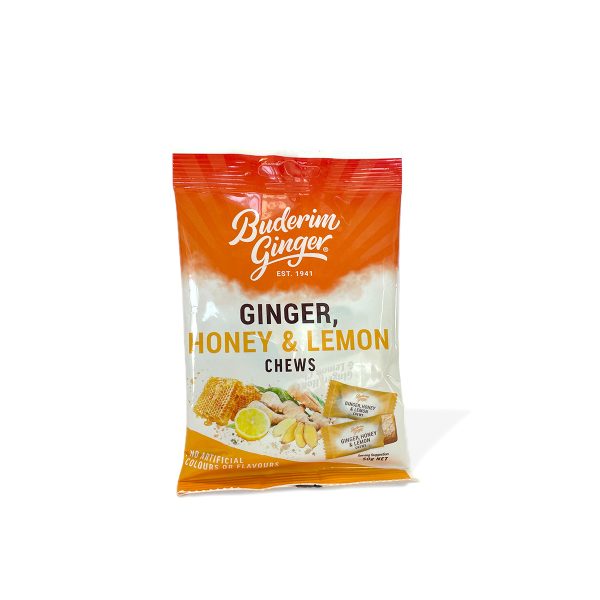 Buderim Ginger - Ginger, Honey & Lemon Chews (50g)