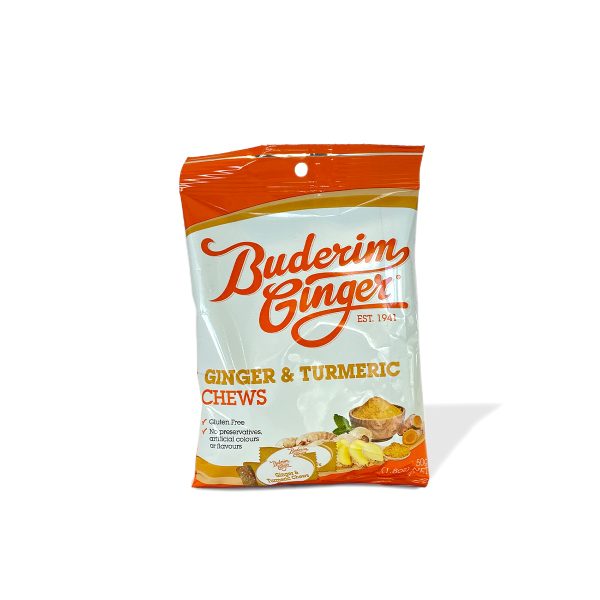 Buderim Ginger - Ginger & Turmeric Chews (50g)